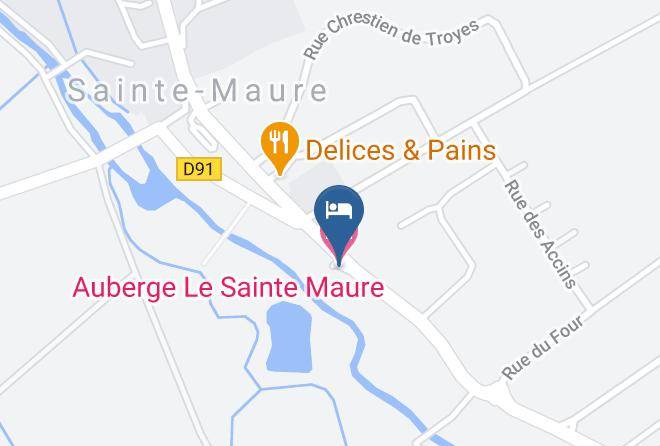 Aube - Auberge Le Sainte Maure Maps