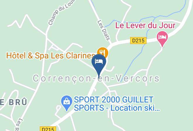 Isere - Auberge Les 2 Moucherolles Maps