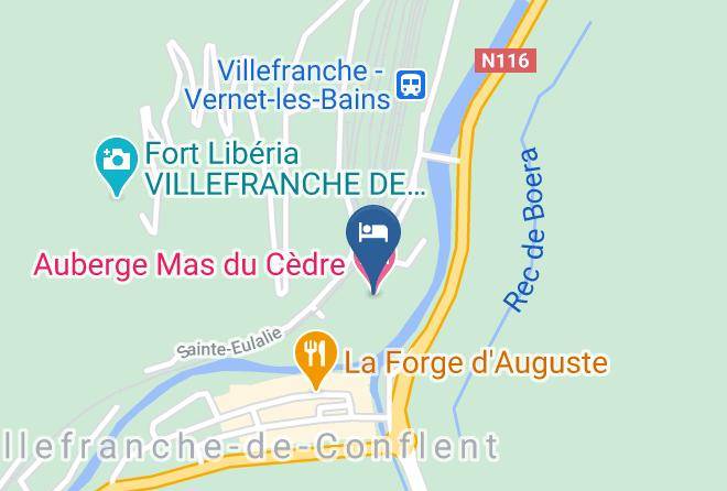 Pyrenees Orientales - Auberge Mas Du Cedre Maps