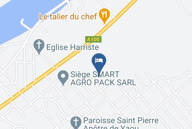 Grand Bassam - Auberge N'zassa Maps