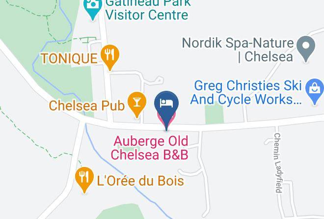 Les Collines De L Outaouais Regional County Municipality - Auberge Old Chelsea B&b Maps