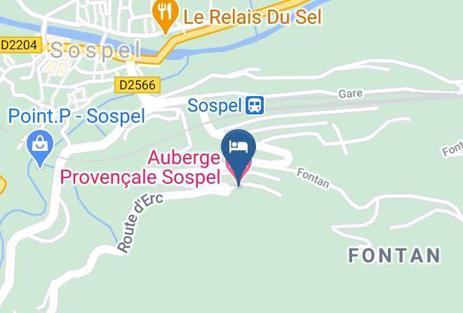 Maritime Alps - Auberge Provencale Sospel Maps