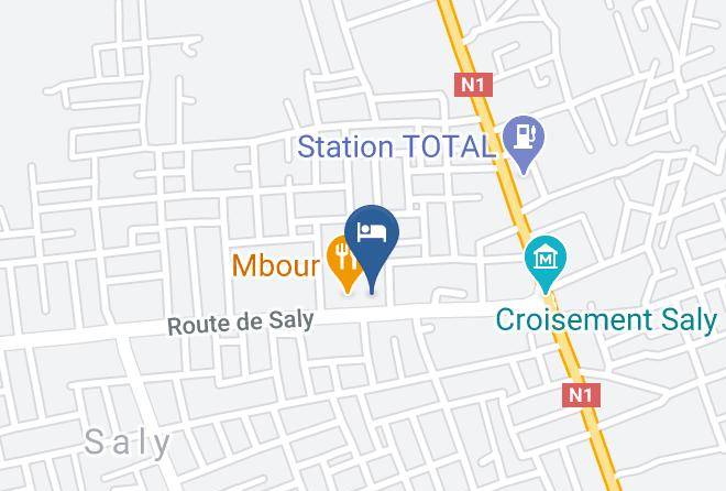 Mbour - Auberge Relais Horizon Maps