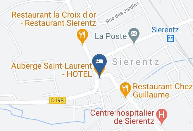 Haut Rhin - Auberge Saint Laurent Hotel Restaurant Maps
