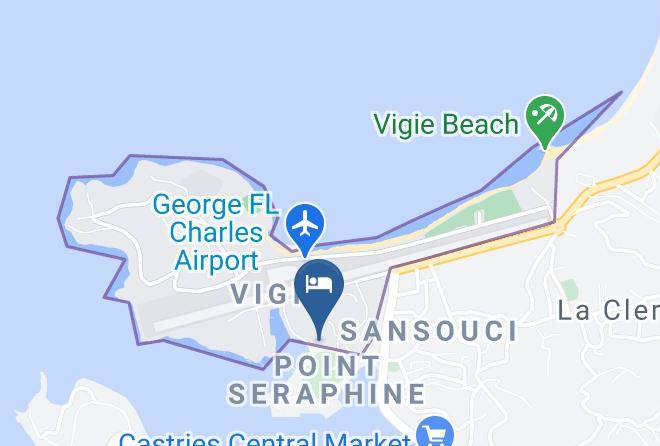 Vieux Fort - Auberge Seraphine Maps