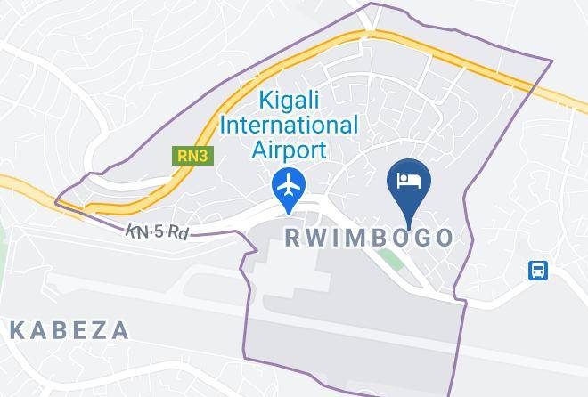 Kigali - Auberge St Jean Leopold Kanombe Maps