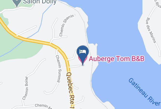 Les Collines De L Outaouais Regional County Municipality - Auberge Tom B&b Maps