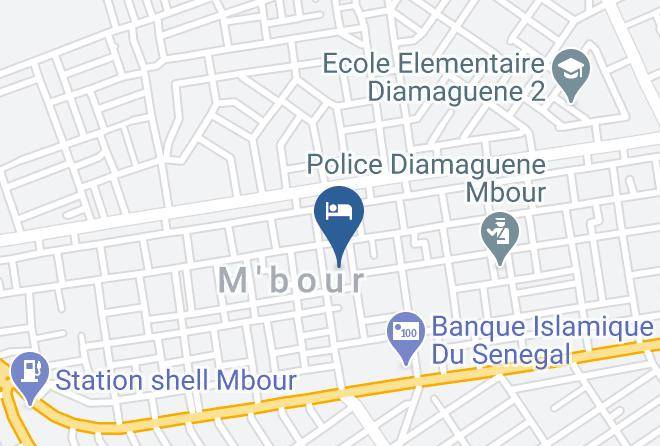 Mbour - Auberge Treizeguy Maps