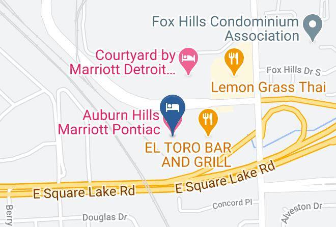 Auburn Hills Marriott Pontiac Map
