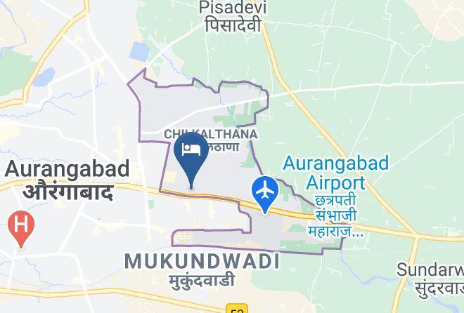 Aurangabad - Aurangabad Gymkhana Club Hotel Maps