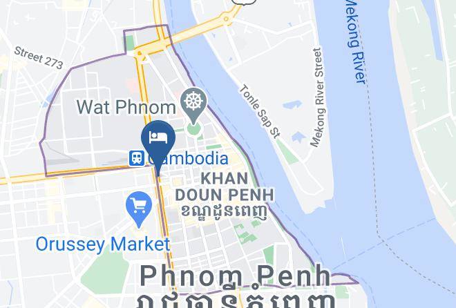 Doun Penh - Aurea Central Hotel Maps