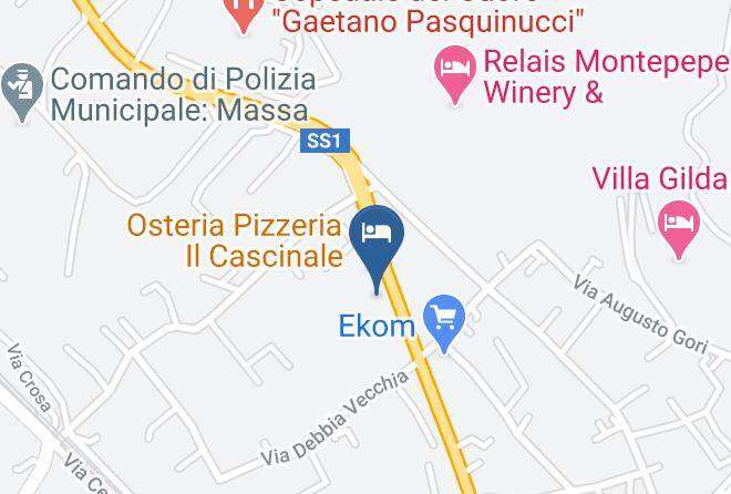 Massa Carrara - Aurelia Rta Detta Il Cascinale Maps