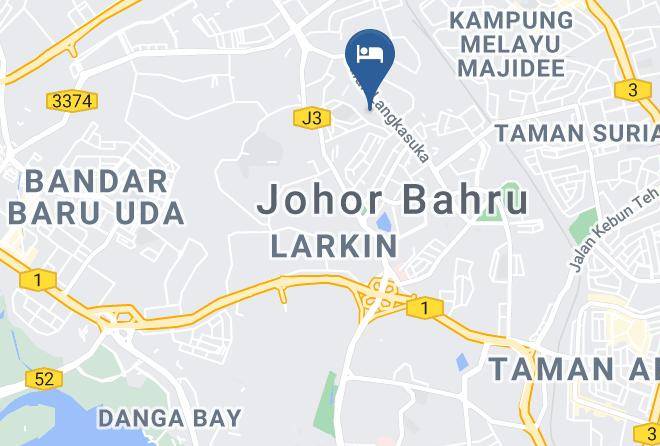 Johor Bahru - Aurora Homestay Larkin Deluxe Maps