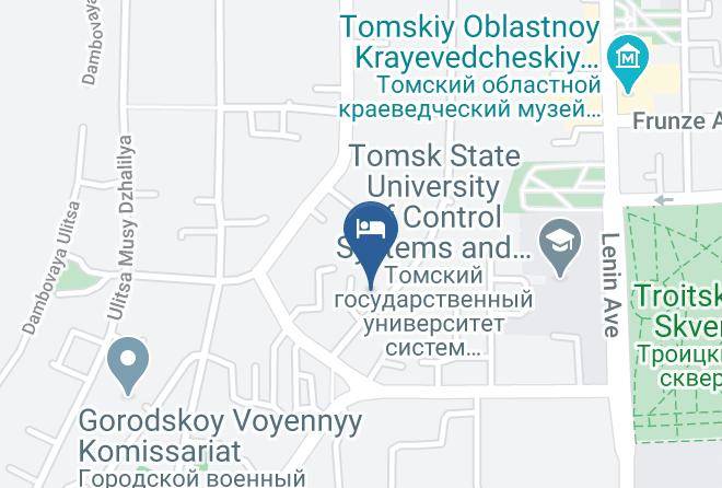 Tomsk - Aurora Hotel Maps