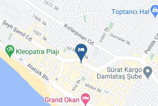 Alanya - Aurora Otel Maps