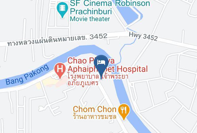 Amphoe Mueang Prachin Buri - Ausgust Riverside Resort Maps
