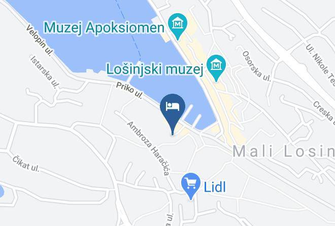 Mali Losinj - Authentic Adriatic Blue And Green Maps