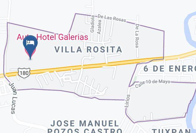 Tuxpan - Auto Hotel Galerias Maps