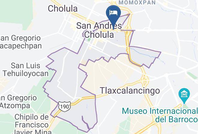 San Andres Cholula - Auto Hotel Los Olivos Maps
