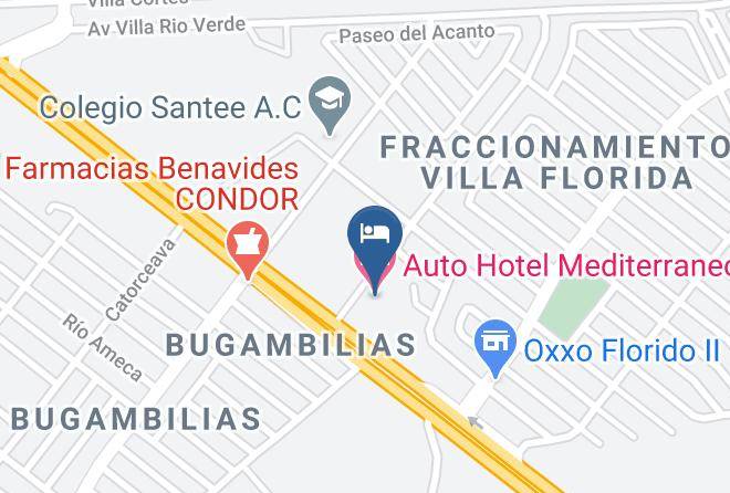 Mexicali - Auto Hotel Mediterraneo Maps