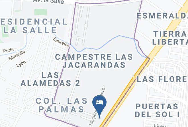 Durango Campestre Jacarandas - Auto Hotel Niagara Maps