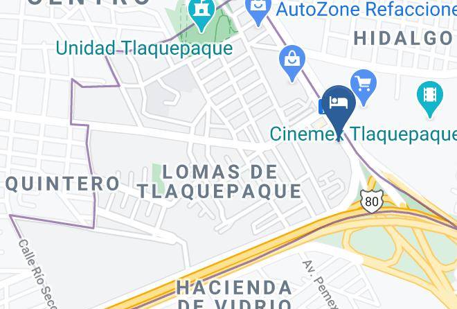 Tlaquepaque - Auto Hotel Niza Maps
