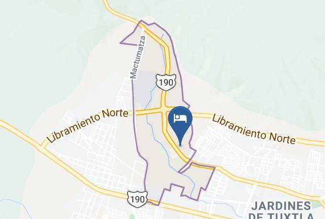 Tuxtla Gutierrez - Auto Hotel Niza Maps