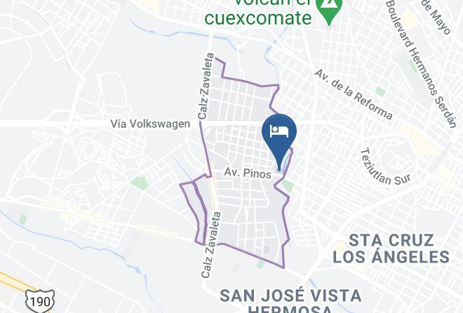 Puebla Santa Cruz Buenavista - Auto Hotel Puente De La 25 Maps