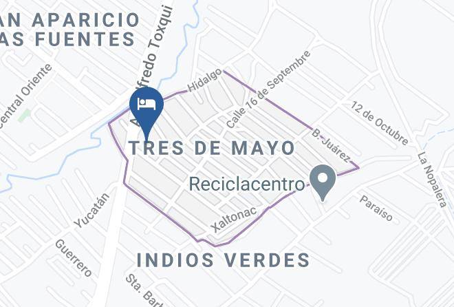 Puebla 3 De Mayo - Auto Hotel San Aparicio Maps