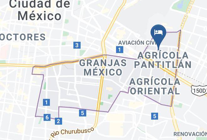 Iztacalco - Auto Hotel Superstar Maps