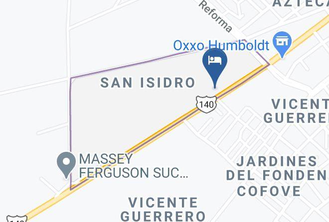 Auto Hotel Venecia Map