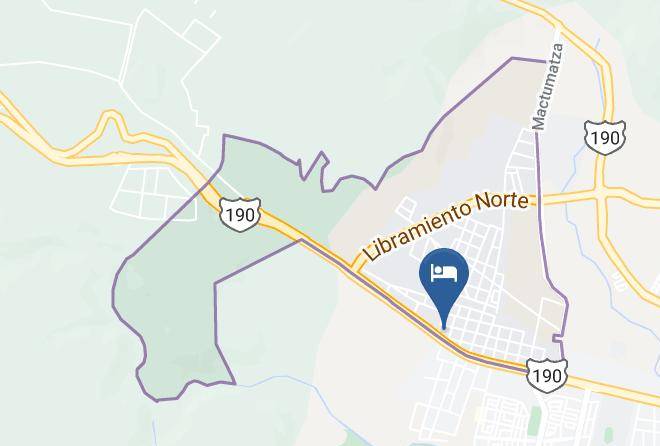 Tuxtla Gutierrez - La Isla Auto Hotel Maps