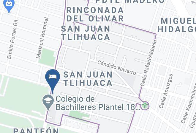 Azcapotzalco - Autohotel Mitla Maps