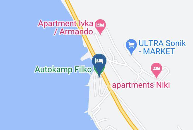 Sveti Filip I Jakov - Autokamp Filko Maps
