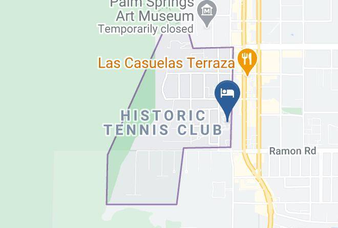 Riverside - Avalon Hotel & Bungalows Palm Springs Maps