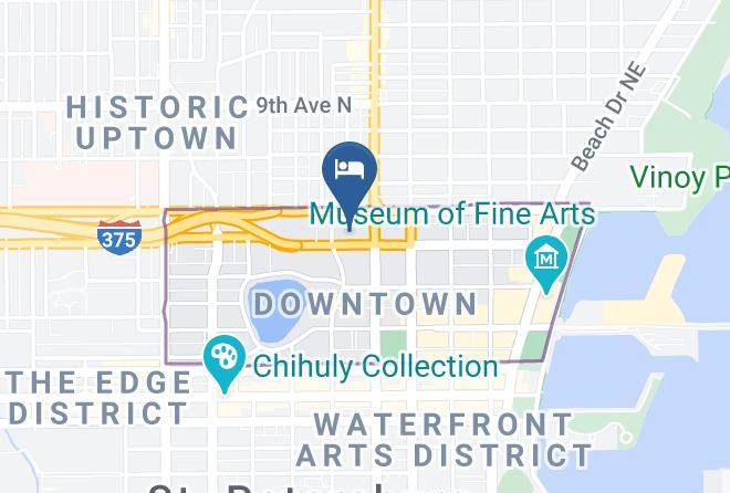 Pinellas - Avalon Hotel St Petersburg Downtown Maps