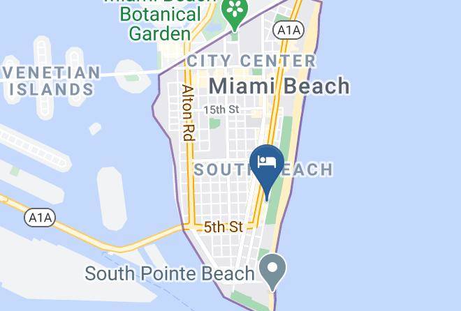 Miami Dade - Avalon Hotel Miami Beach Maps