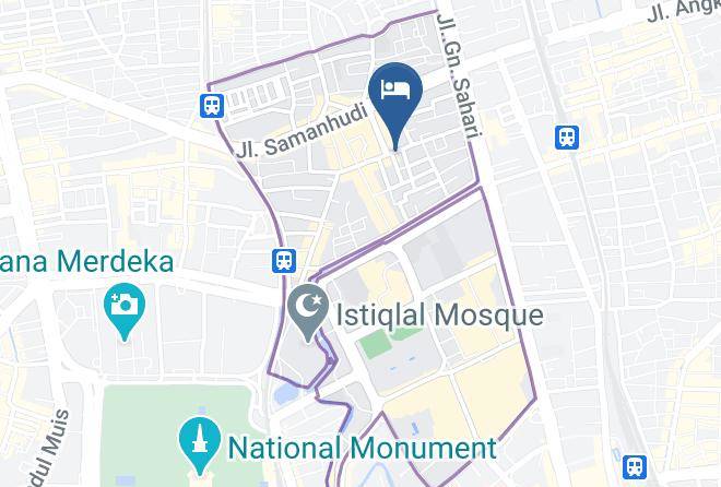 Central Jakarta - Avalon Kost Pasar Baru Kelinci Maps