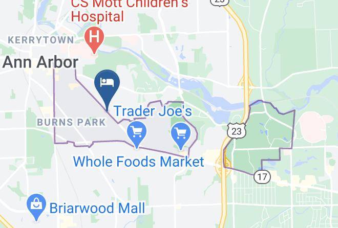 Washtenaw County Burns Park - Avalyn Garden Bed And Breakfast Maps