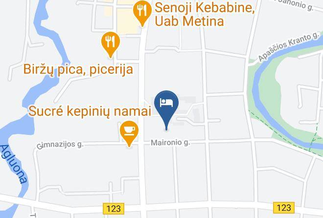 Birzai District Municipality - Avanti Viesbutis Restoranas Maps