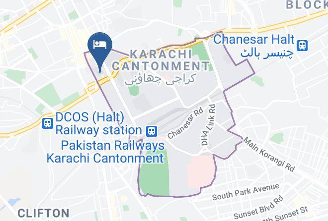 Karachi - Avari Towers Karachi Maps
