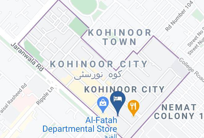 Islamabad - Avari Xpress Hotel Faisalabad Maps