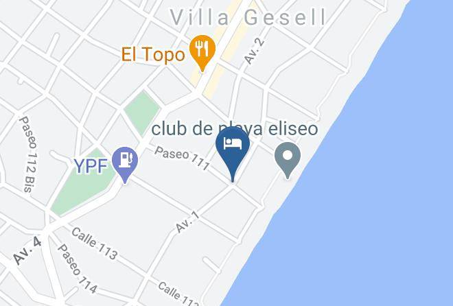Villa Gesell - Avenida 1 Maps