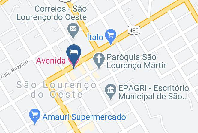 Sao Lourenco Doeste - Avenida Hotel Maps