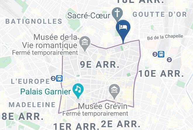 Paris - Hotel Avenir Montmartre Maps