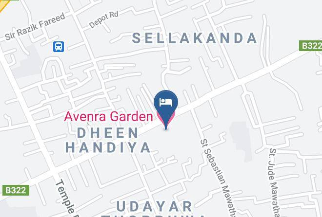 Colombo - Avenra Garden Hotel Maps