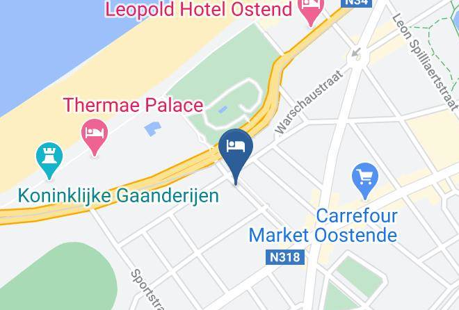 West Flanders - Avenue Beach Hotel Oostende Maps