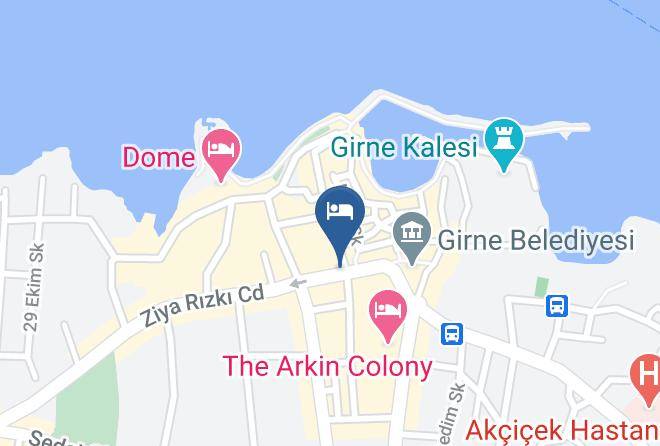 Yukari Girne - The Port Of Kyrenia Hotel Maps