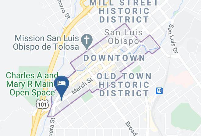 San Luis Obispo - Avenue Inn Downtown San Luis Obispo Maps