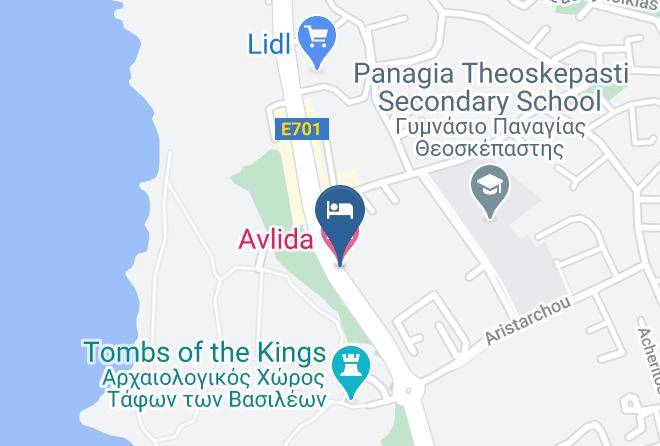 Paphos - Avlida Hotel Maps